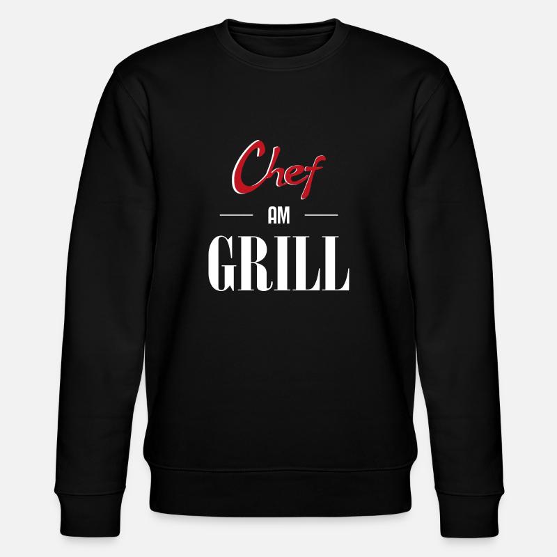 Chef at the grill - Stanley/Stella CHANGER Unisex Organic Sweatshirt - black
