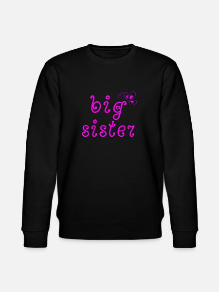 Große Schwester - Stanley/Stella Unisex Bio-Sweatshirt CHANGER - Schwarz