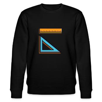 Mathematik - Stanley/Stella Unisex Bio-Sweatshirt CHANGER  - Schwarz - Vorne - Nik (191cm) & Marisol (170cm)