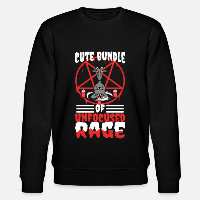Cute Bundle Of Unfocused Rage - Stanley/Stella Unisex Bio-Sweatshirt CHANGER  - Schwarz