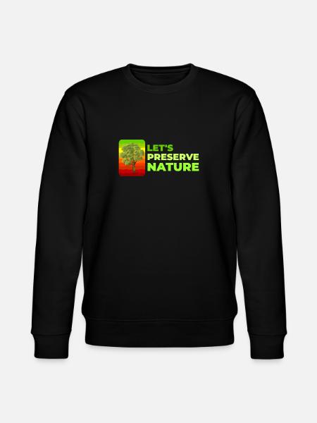Let's preserve nature - Stanley/Stella CHANGER Unisex Organic Sweatshirt - black