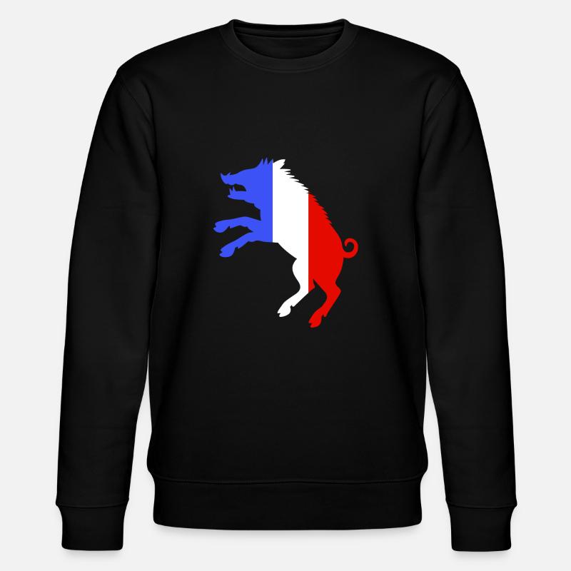 Sanglier Bleu Blanc Rouge - Stanley/Stella Unisex Bio-Sweatshirt CHANGER - Schwarz