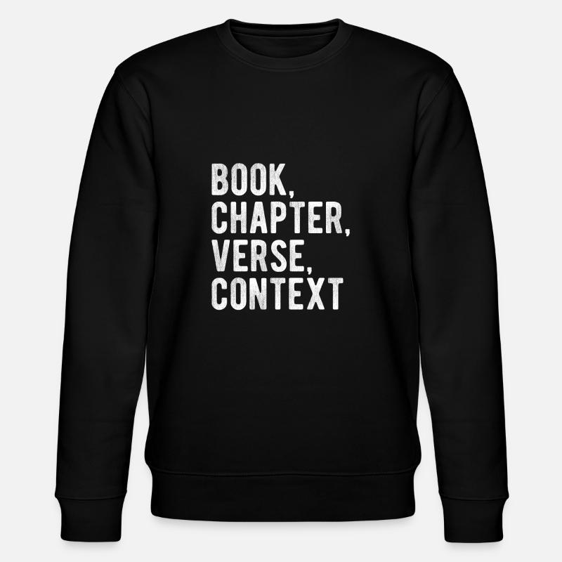 Tee-shirt contexte verset chapitre verset - Sweat bio CHANGER Stanley/Stella Unisexe - noir