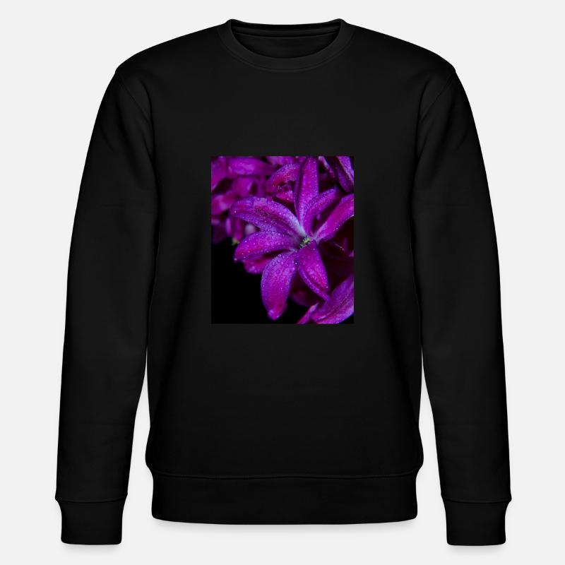 Jacinthe de fleur pourpre - Sweat bio CHANGER Stanley/Stella Unisexe - noir