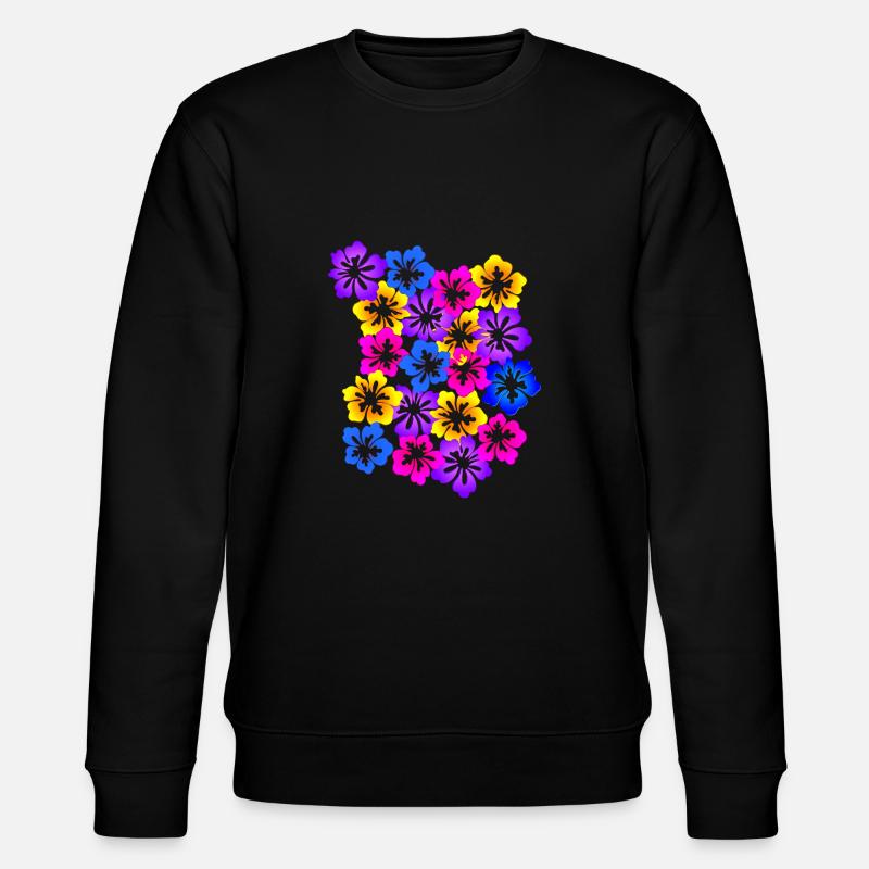 Blumenteppich - Stanley/Stella Unisex Bio-Sweatshirt CHANGER  - Schwarz
