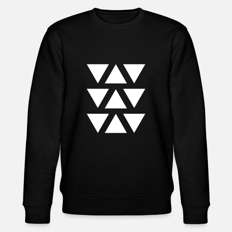 Triangle geometric shape - Stanley/Stella CHANGER Unisex Organic Sweatshirt - black