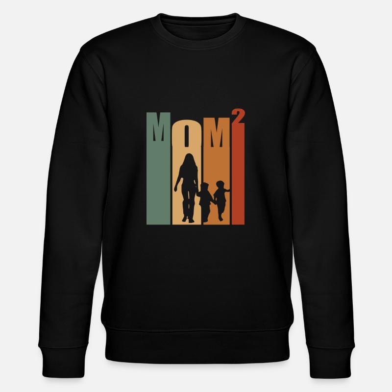 Maman Maman Rétro Marmonnière - Sweat bio CHANGER Stanley/Stella Unisexe - noir