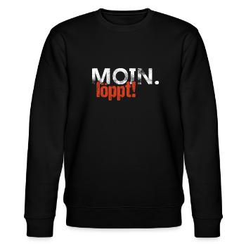 Moin - Stanley/Stella Unisex Bio-Sweatshirt CHANGER  - Schwarz - Vorne - Nik (191cm) & Marisol (170cm)