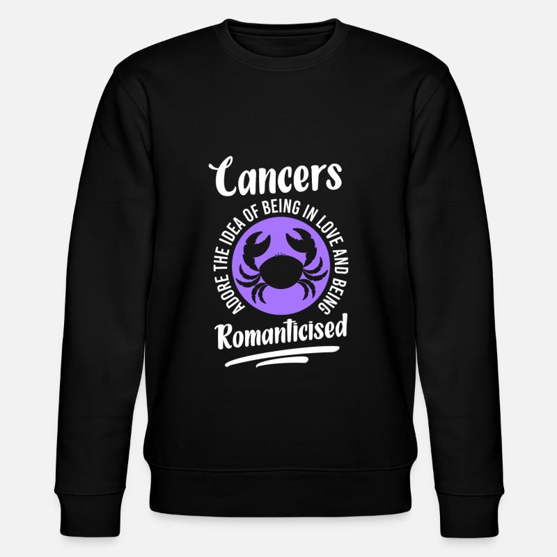 Cancer Astrology Constellation Galaxy - Stanley/Stella CHANGER Unisex Organic Sweatshirt - black