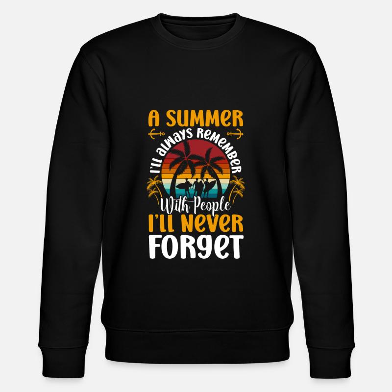 Île Beach Waves - Sweat bio CHANGER Stanley/Stella Unisexe - noir
