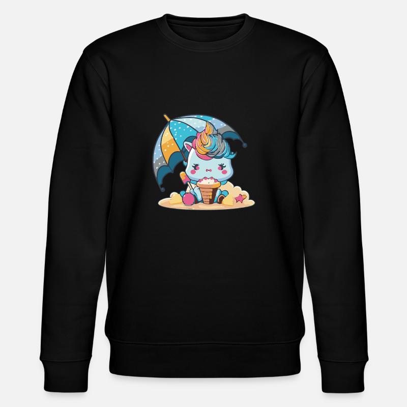 Eiscreme-Spaß - Erfrischend anders - Stanley/Stella Unisex Bio-Sweatshirt CHANGER  - Schwarz