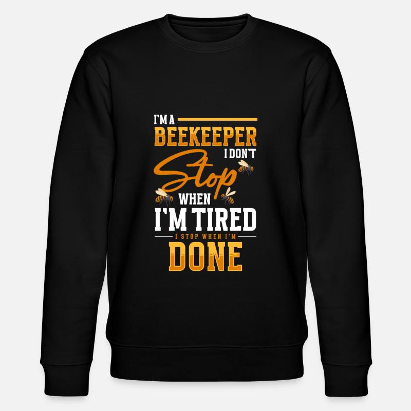 Honey bees hive breeding - Stanley/Stella CHANGER Unisex Organic Sweatshirt - black