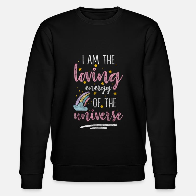 Space Planet Galaxy - Stanley/Stella CHANGER Unisex Organic Sweatshirt - black