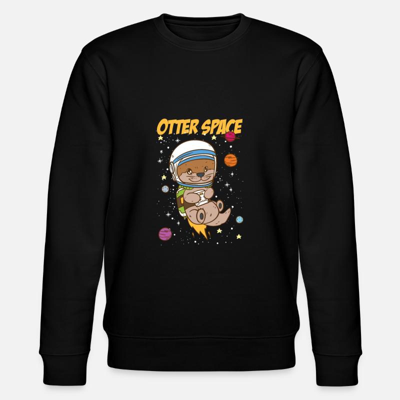 Otter Space | Outer Space - Stanley/Stella Unisex Bio-Sweatshirt CHANGER  - Schwarz