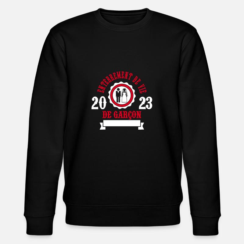 JGA 2023 - Bräutigam - Junggesellenabschied - Stanley/Stella Unisex Bio-Sweatshirt CHANGER  - Schwarz