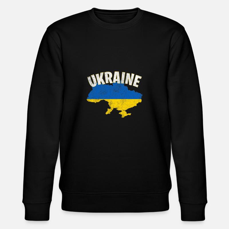 Ukraine - Stanley/Stella Unisex Bio-Sweatshirt CHANGER  - Schwarz
