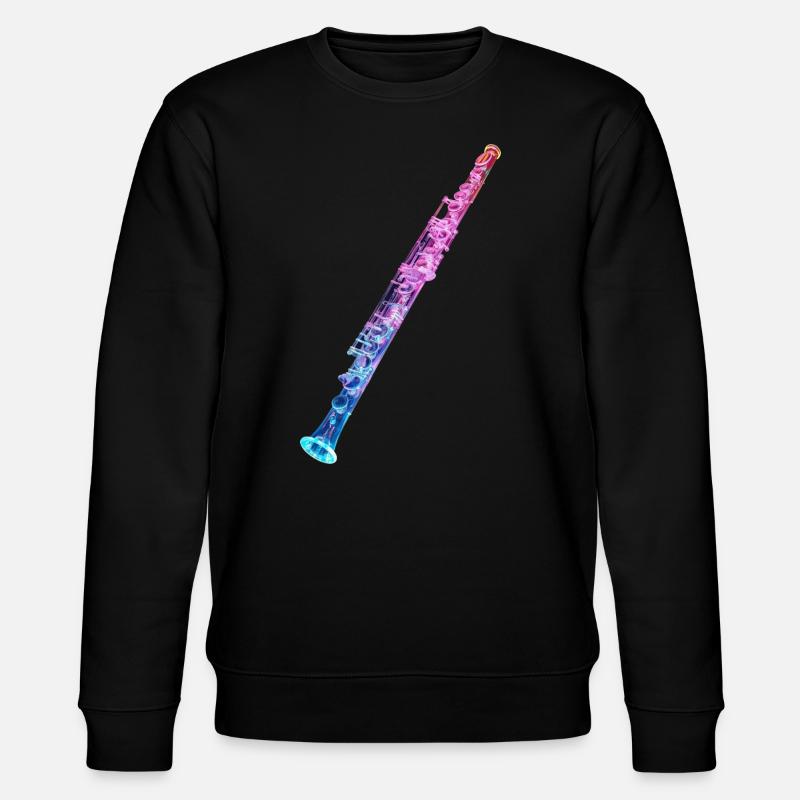 Flûte traversière - Sweat bio CHANGER Stanley/Stella Unisexe - noir