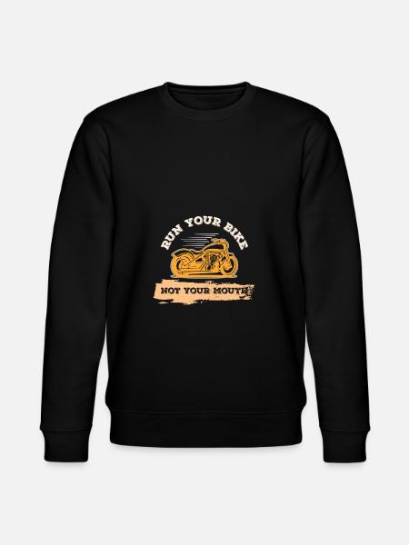 Motorcycle Cool Saying - Stanley/Stella CHANGER Unisex Organic Sweatshirt - black