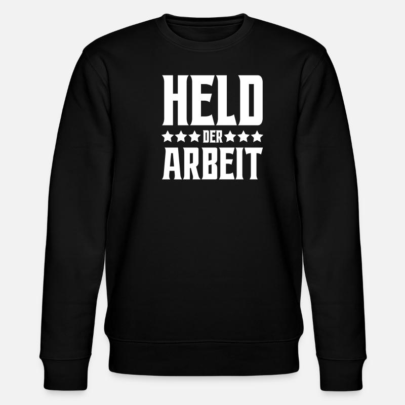 Held der Arbeit - Stanley/Stella Unisex Bio-Sweatshirt CHANGER  - Schwarz