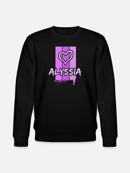 Gift for Alyssia - Stanley/Stella CHANGER Unisex Organic Sweatshirt - black