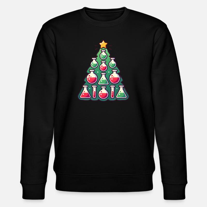 Chimie Conception d’arbre de Noël - Sweat bio CHANGER Stanley/Stella Unisexe - noir