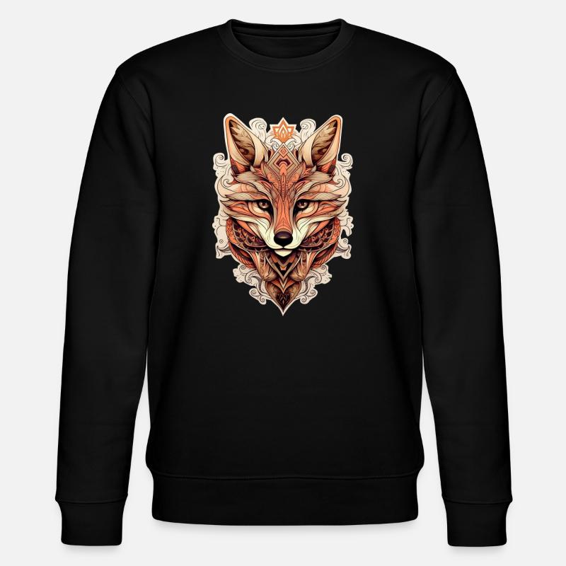Style ornemental renard - Boho - Sweat bio CHANGER Stanley/Stella Unisexe - noir