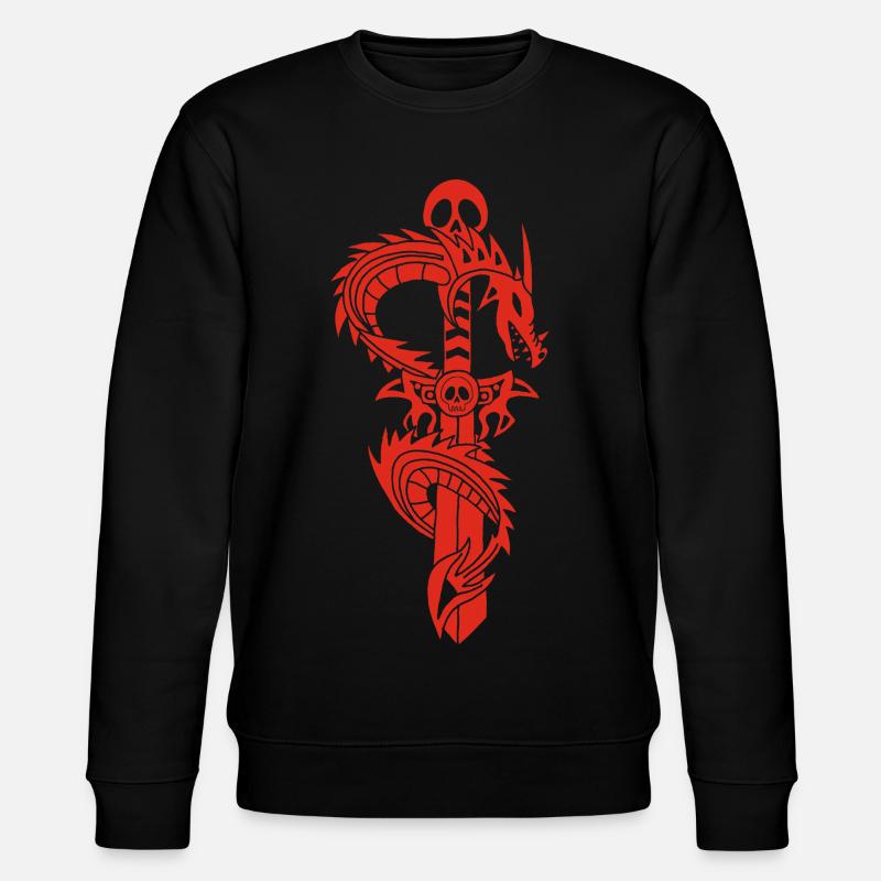 Le dragon rouge et l'épée - Sweat bio CHANGER Stanley/Stella Unisexe - noir
