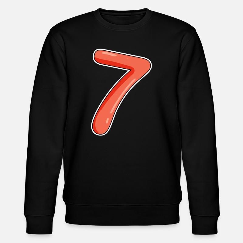 Sieben - Stanley/Stella Unisex Bio-Sweatshirt CHANGER  - Schwarz