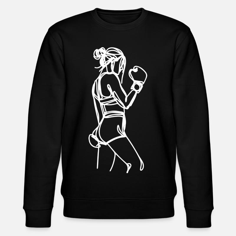 Boxer Graphic - Stanley/Stella CHANGER Unisex Organic Sweatshirt - black