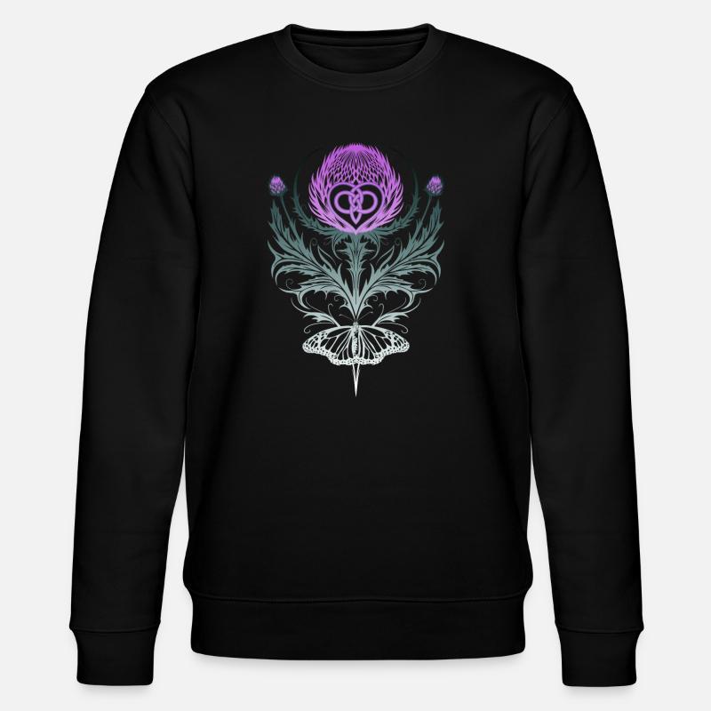 Chardon avec noeud papillon - Sweat bio CHANGER Stanley/Stella Unisexe - noir