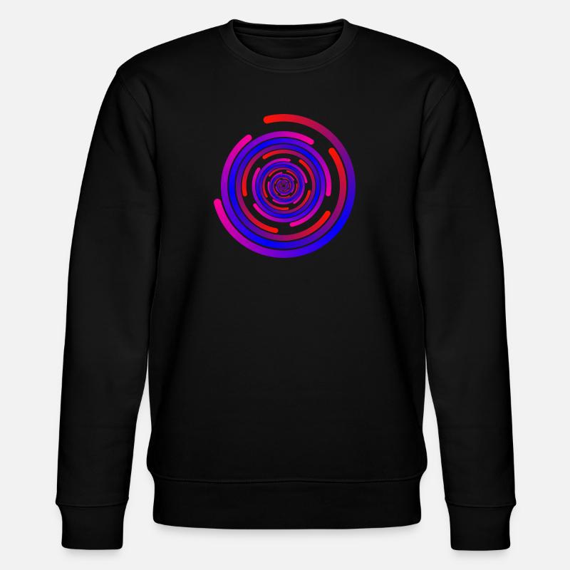 crazy circles - Stanley/Stella CHANGER Unisex Organic Sweatshirt - black