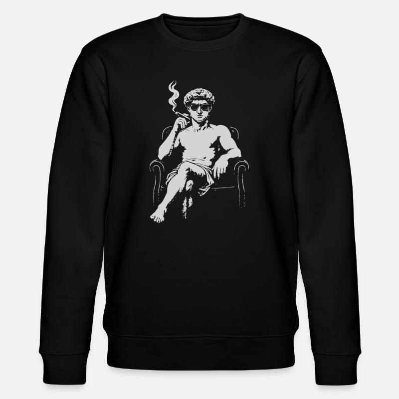 David Michalengelo als Mafia-Ikone - Stanley/Stella Unisex Bio-Sweatshirt CHANGER  - Schwarz