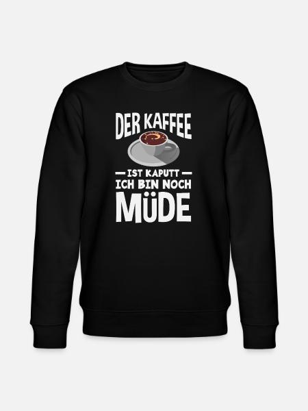 The coffee is broken – tired sleep - Stanley/Stella CHANGER Unisex Organic Sweatshirt - black