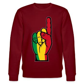 Drapeau du Mali numéro 1 - Sweat bio CHANGER Stanley/Stella Unisexe - bordeaux - Devant - Nik (191cm) & Marisol (170cm)
