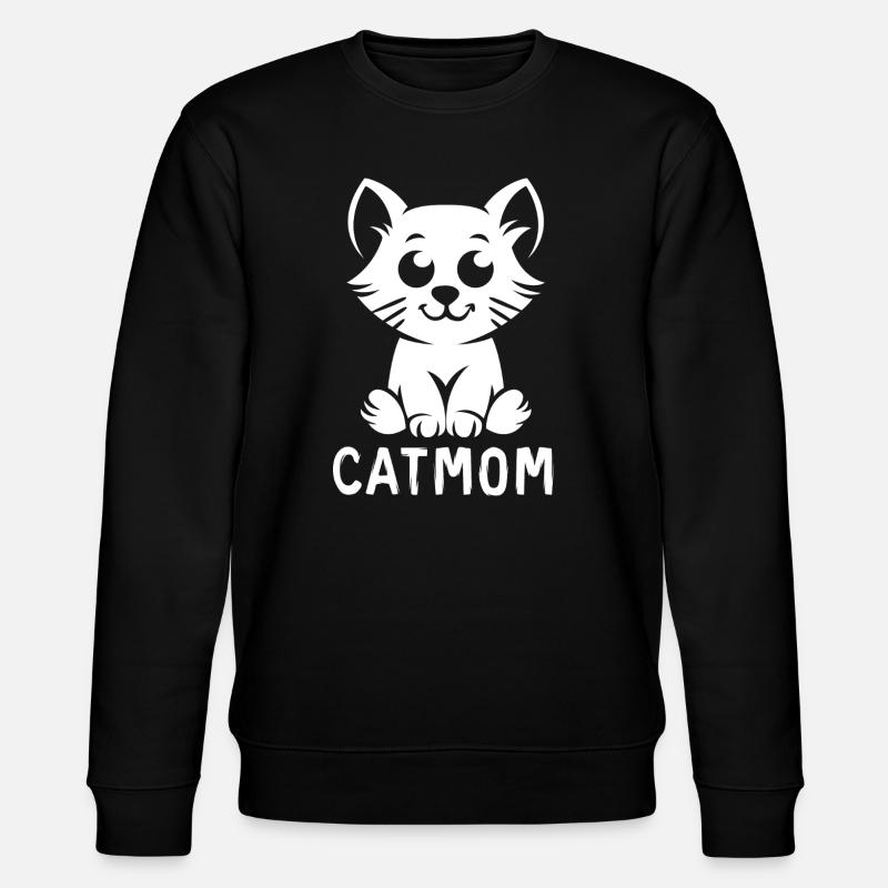 Mignon chat maman chat motif - Sweat bio CHANGER Stanley/Stella Unisexe - noir