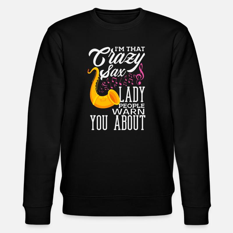 Saxophone - Sweat bio CHANGER Stanley/Stella Unisexe - noir
