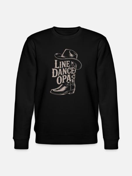 Line Dance Opas Western Boot - Stanley/Stella Unisex Bio-Sweatshirt CHANGER - Schwarz