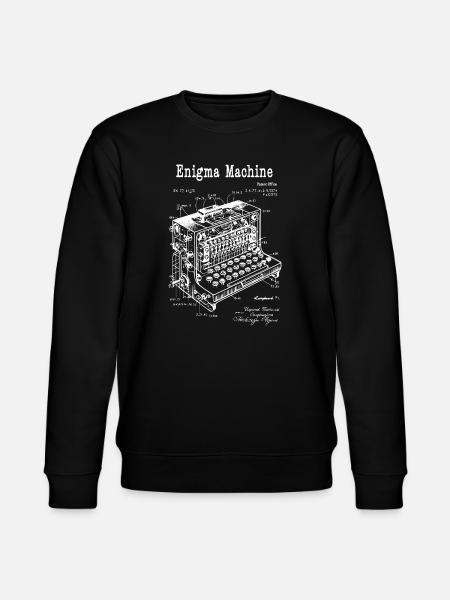 Plan de la machine Enigma - Sweat bio CHANGER Stanley/Stella Unisexe - noir