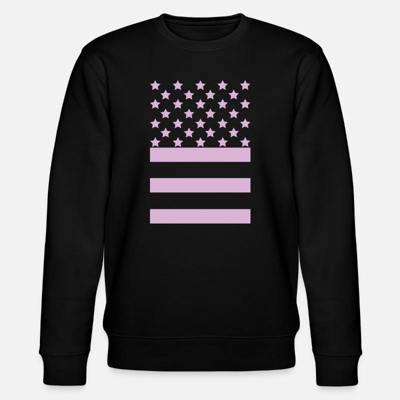 Drapeau Rose – Design Stars & Stripes - Sweat bio CHANGER Stanley/Stella Unisexe - noir