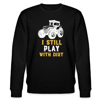 Traktor & Dreck - Stanley/Stella Unisex Bio-Sweatshirt CHANGER  - Schwarz - Vorne - Nik (191cm) & Marisol (170cm)