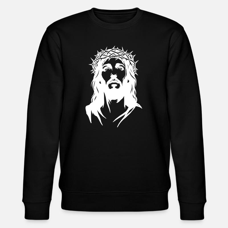 Silhouette de Jésus-Christ - Sweat bio CHANGER Stanley/Stella Unisexe - noir