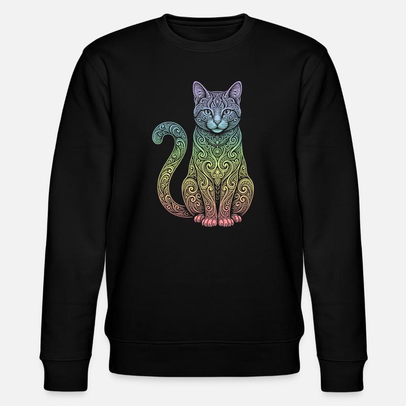 Hauskatze - Stanley/Stella Unisex Bio-Sweatshirt CHANGER  - Schwarz