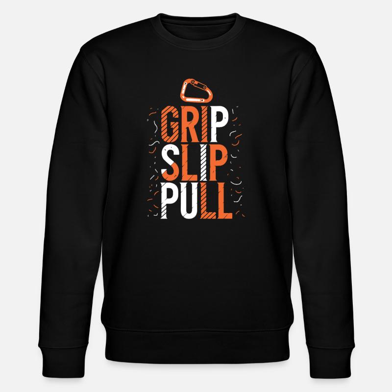 Grip Slip Sweater Climbing - Stanley/Stella CHANGER Unisex Organic Sweatshirt - black