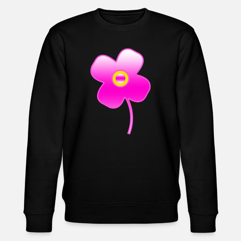 Flowers - Stanley/Stella CHANGER Unisex Organic Sweatshirt - black