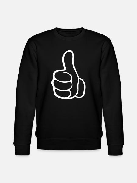 like hand - Stanley/Stella CHANGER Unisex Organic Sweatshirt - black