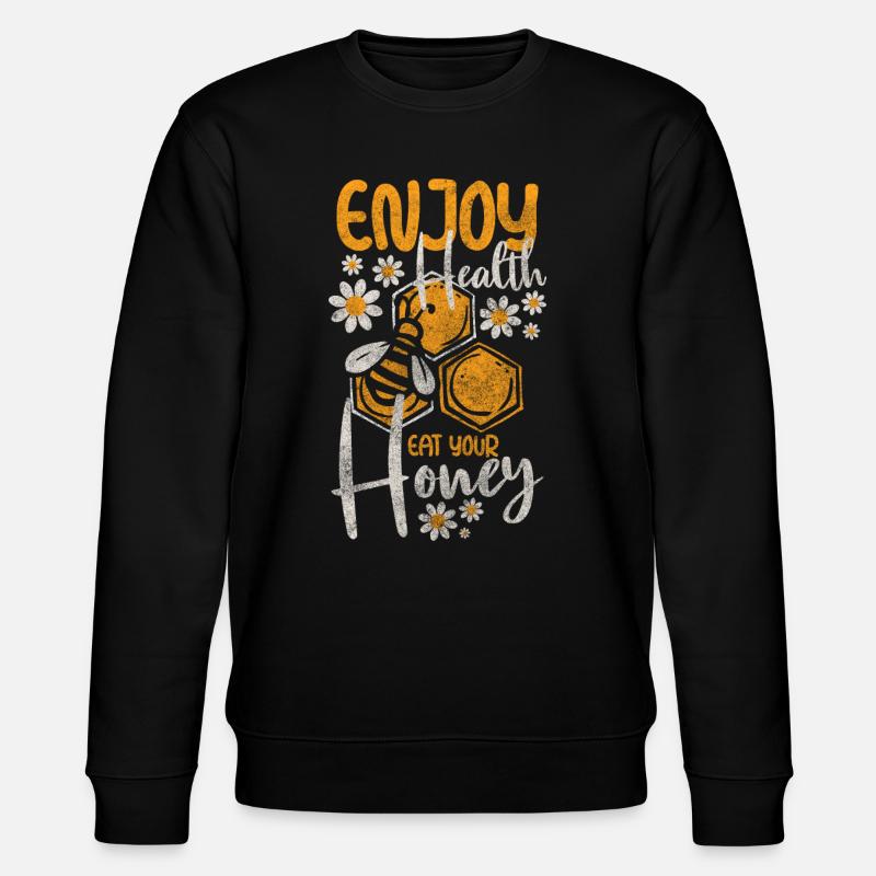 Abeille Nature Insecte - Sweat bio CHANGER Stanley/Stella Unisexe - noir