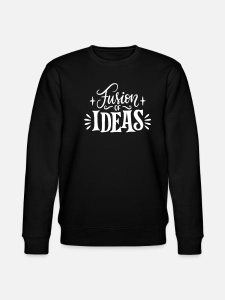 Fusion Idea Creative Font - Stanley/Stella CHANGER Unisex Organic Sweatshirt - black