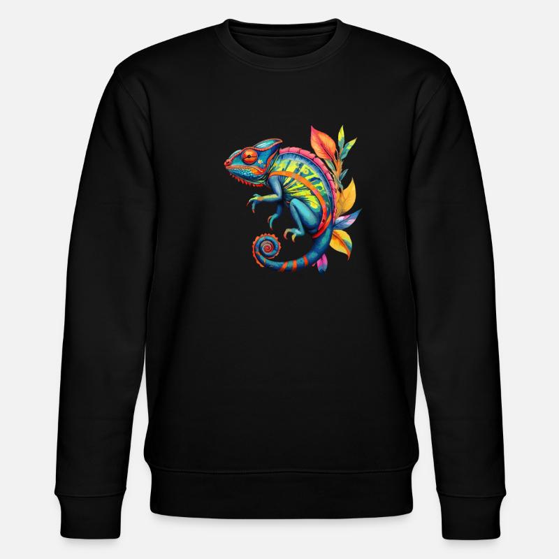 Caméléon Caméléons Reptiles - Sweat bio CHANGER Stanley/Stella Unisexe - noir