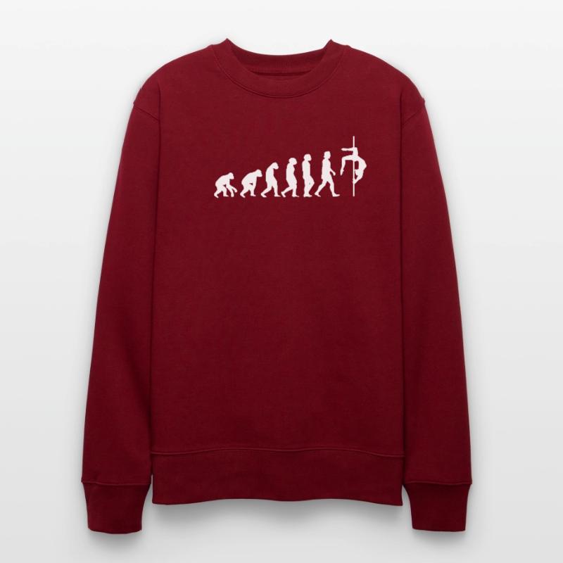 Pole Dance Tänzerin Evolution der Menschen Sport Stanley/Stella Unisex Bio-Sweatshirt CHANGER 