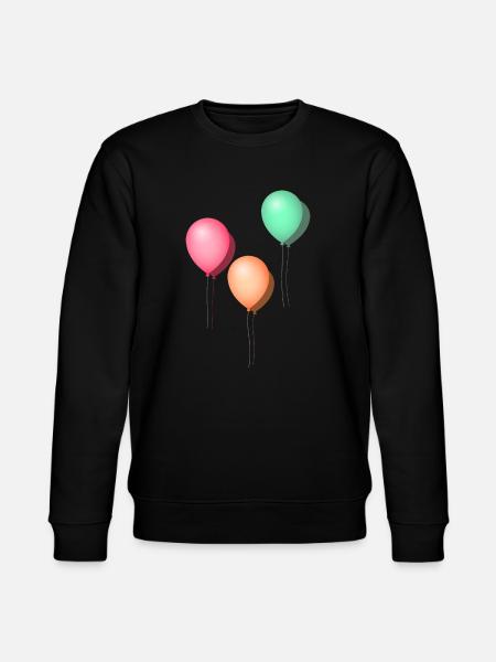 Balloons pastel - Stanley/Stella CHANGER Unisex Organic Sweatshirt - black